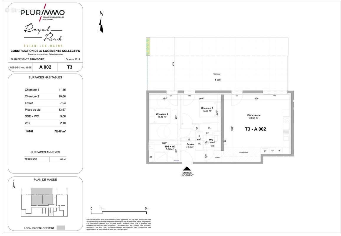 Appartement à EVIAN-LES-BAINS