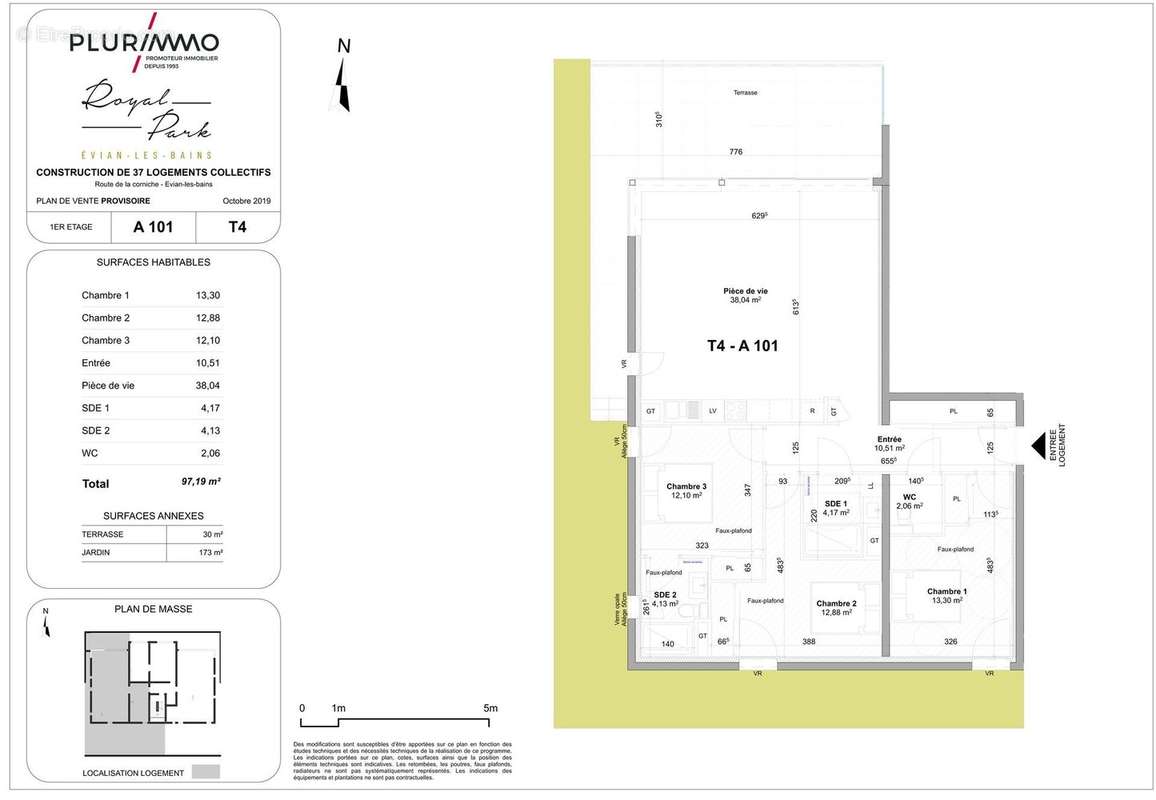 Appartement à EVIAN-LES-BAINS