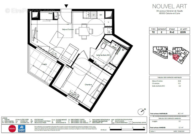 Appartement à CALUIRE-ET-CUIRE