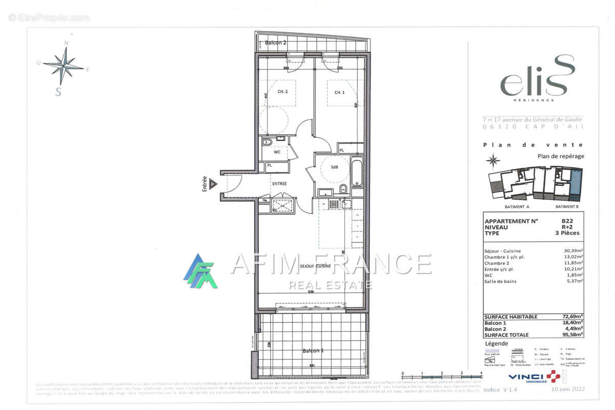 Appartement à CAP-D&#039;AIL