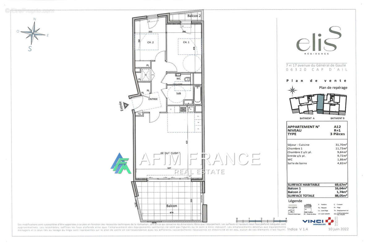 Appartement à CAP-D&#039;AIL