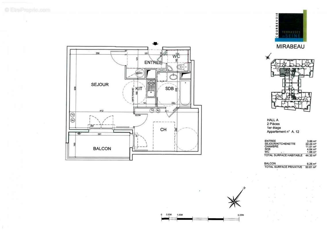 Appartement à COURBEVOIE