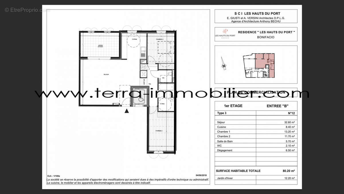 Appartement à BONIFACIO