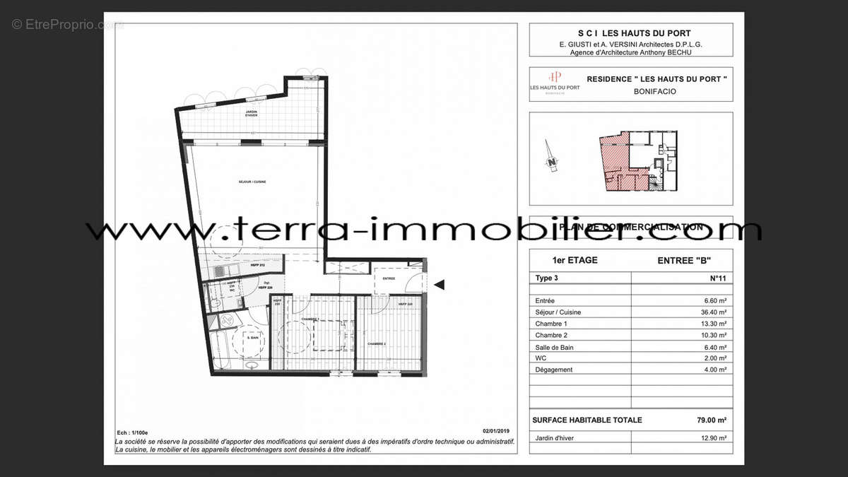 Appartement à BONIFACIO