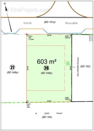 Terrain à CAUDRY