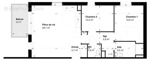 Appartement à GUIPAVAS