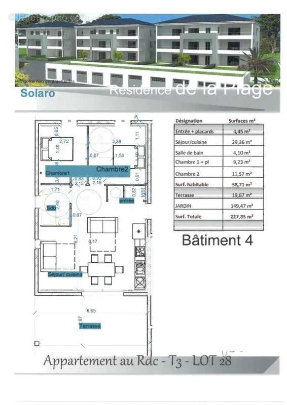 Appartement à SARI-SOLENZARA