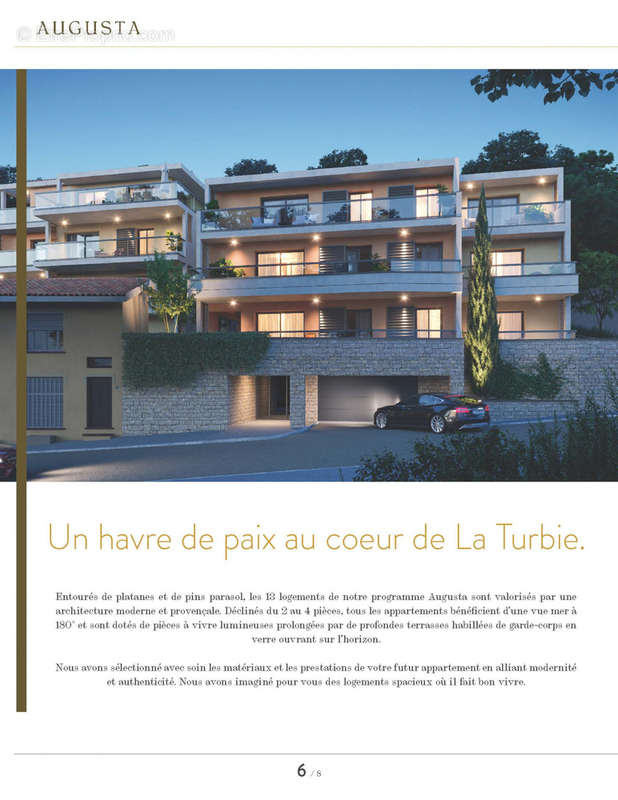 Appartement à LA TURBIE