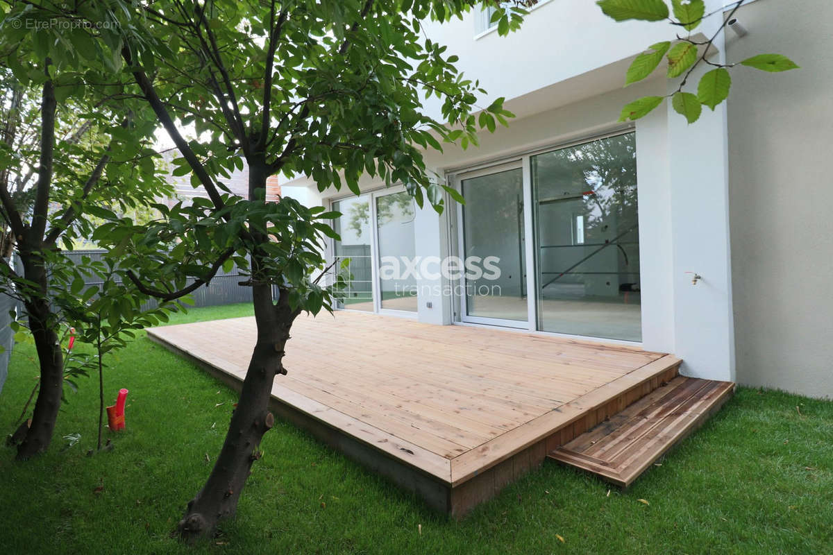 Terrasse et jardin - Maison à HOERDT