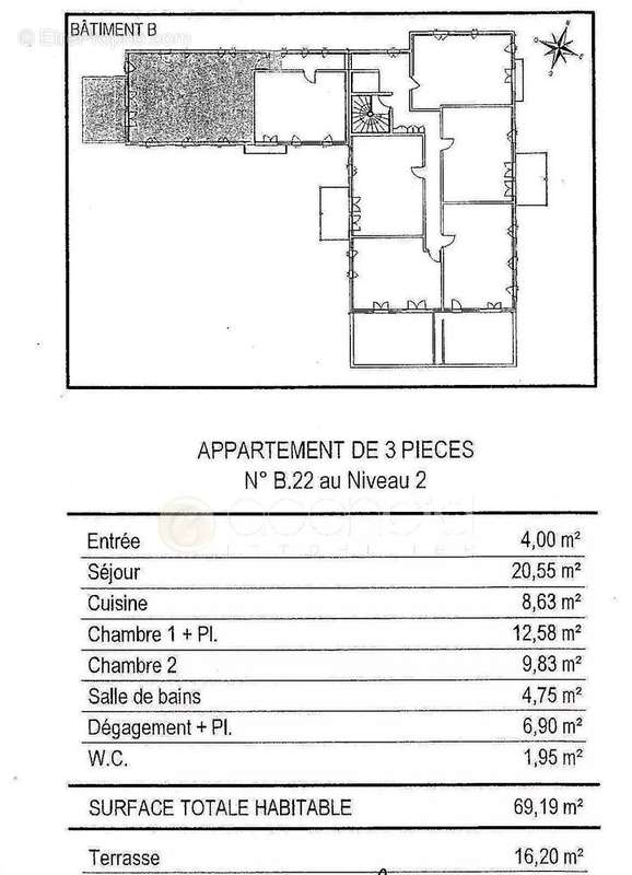 Appartement à LE ROURET