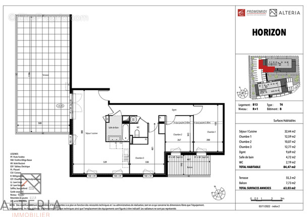 Appartement à PINS-JUSTARET