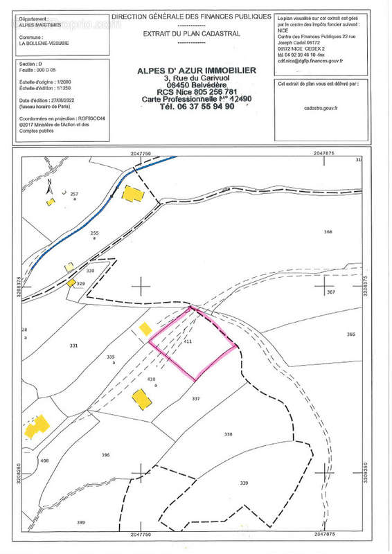 Terrain à LA BOLLENE-VESUBIE