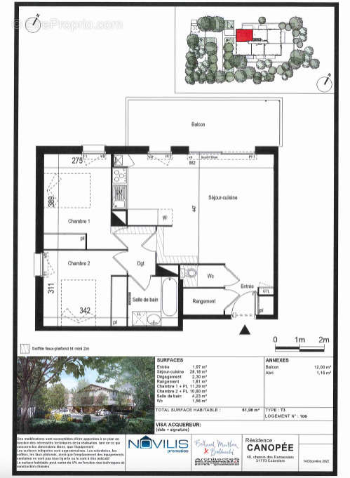 Appartement à COLOMIERS