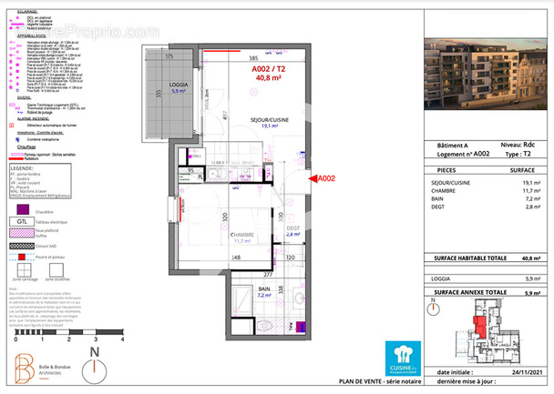 Appartement à METZ