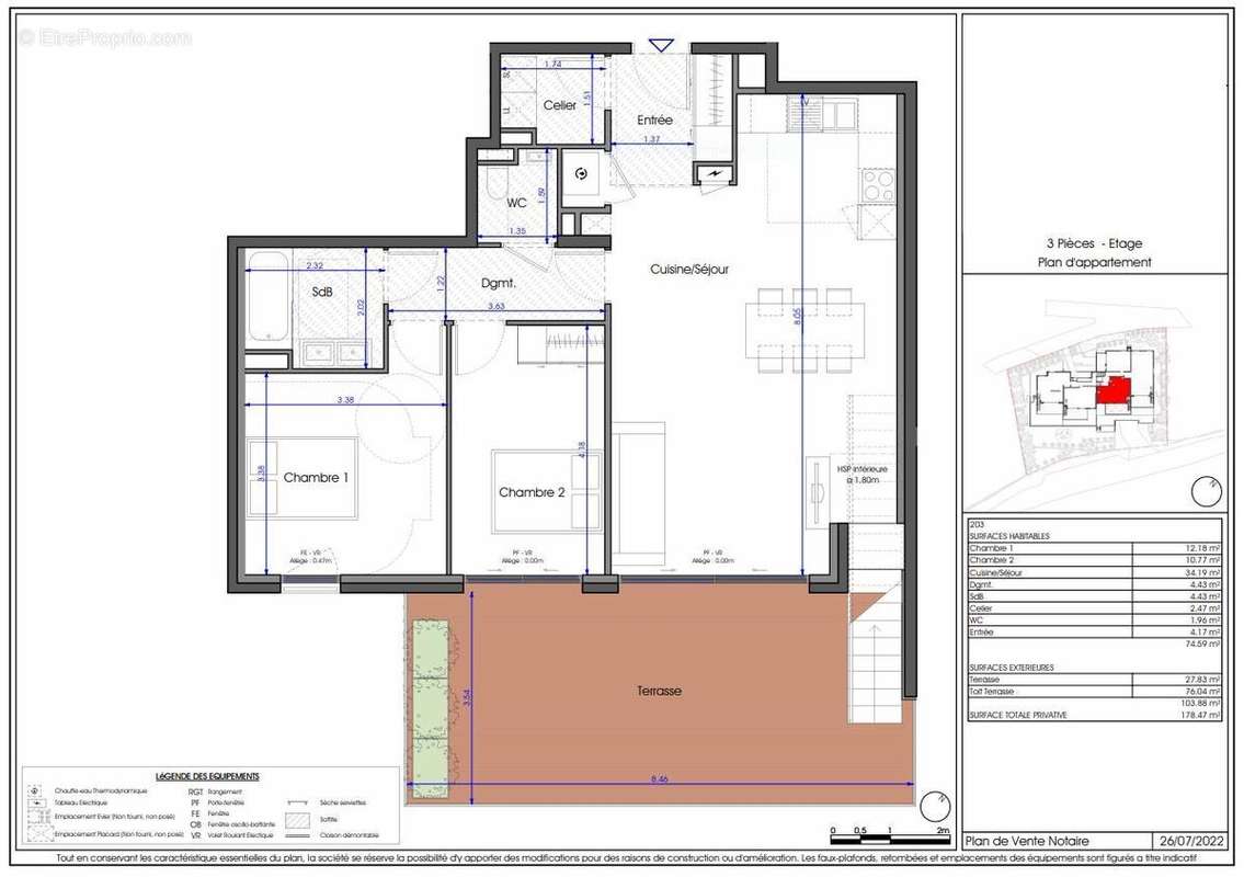 Appartement à BORMES-LES-MIMOSAS