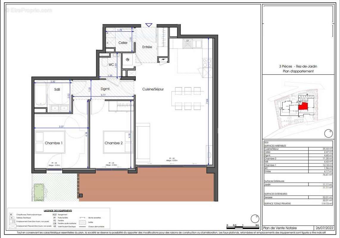 Appartement à BORMES-LES-MIMOSAS