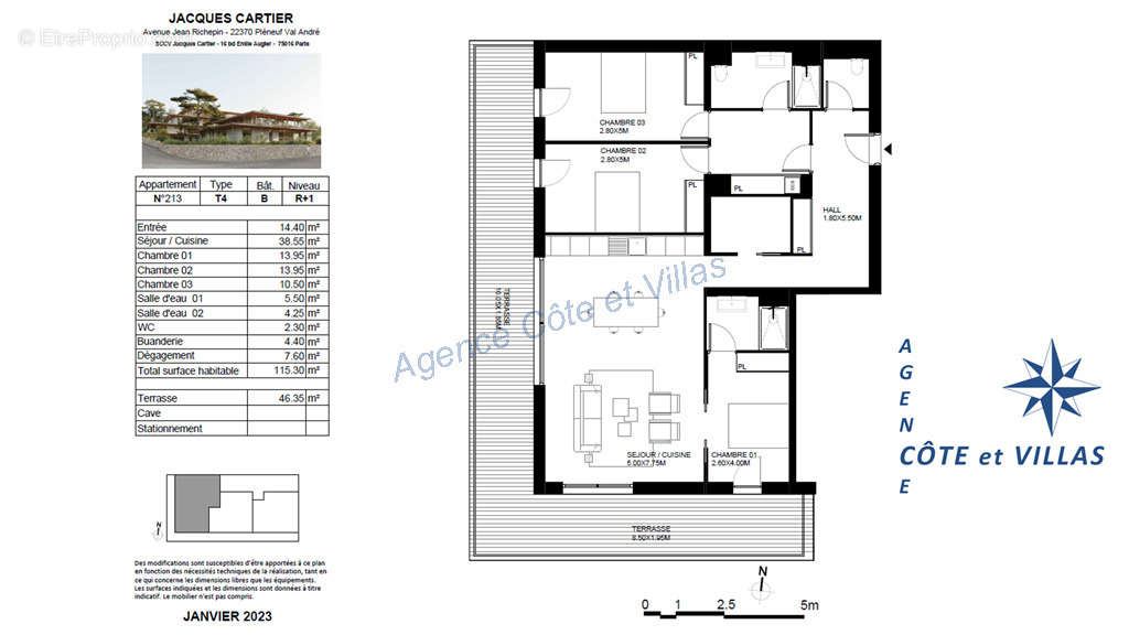 Appartement à PLENEUF-VAL-ANDRE