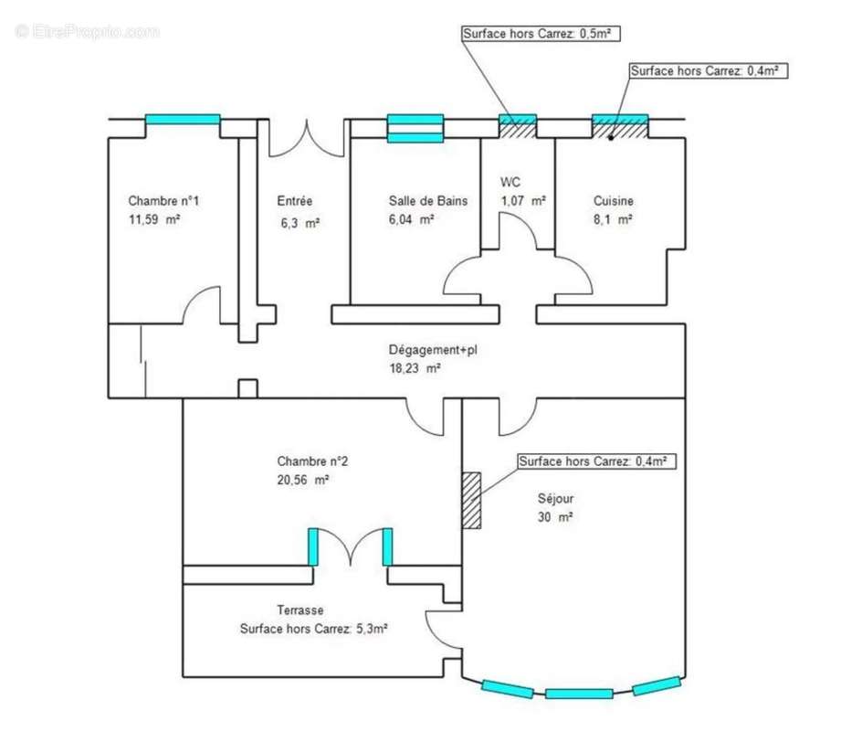 Appartement à BEAUSOLEIL