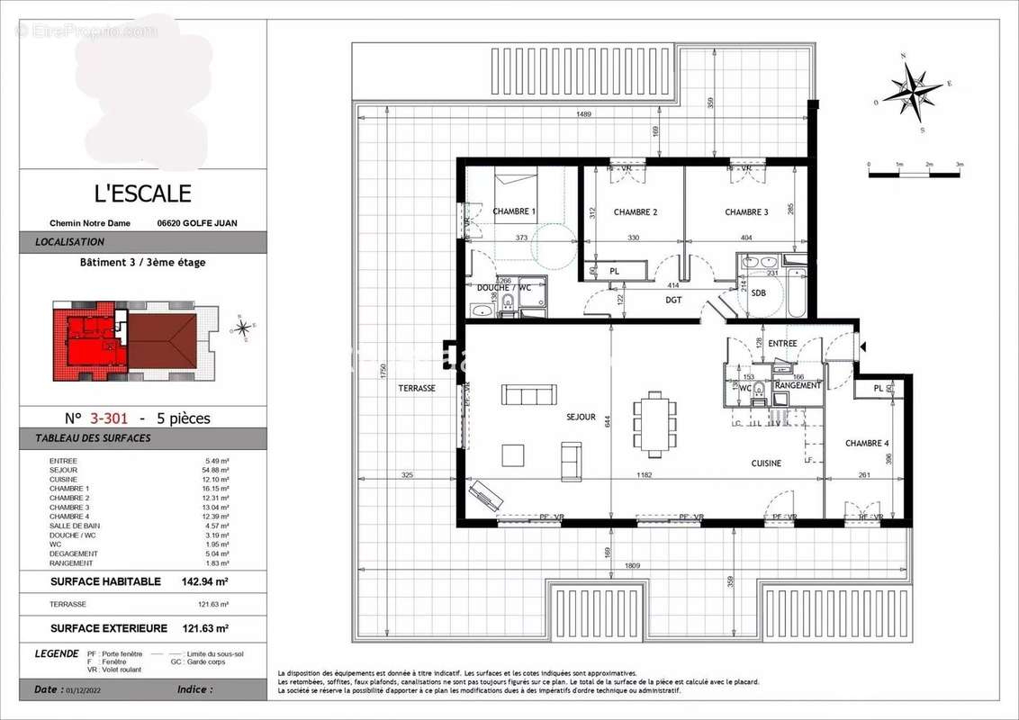 Appartement à VALLAURIS