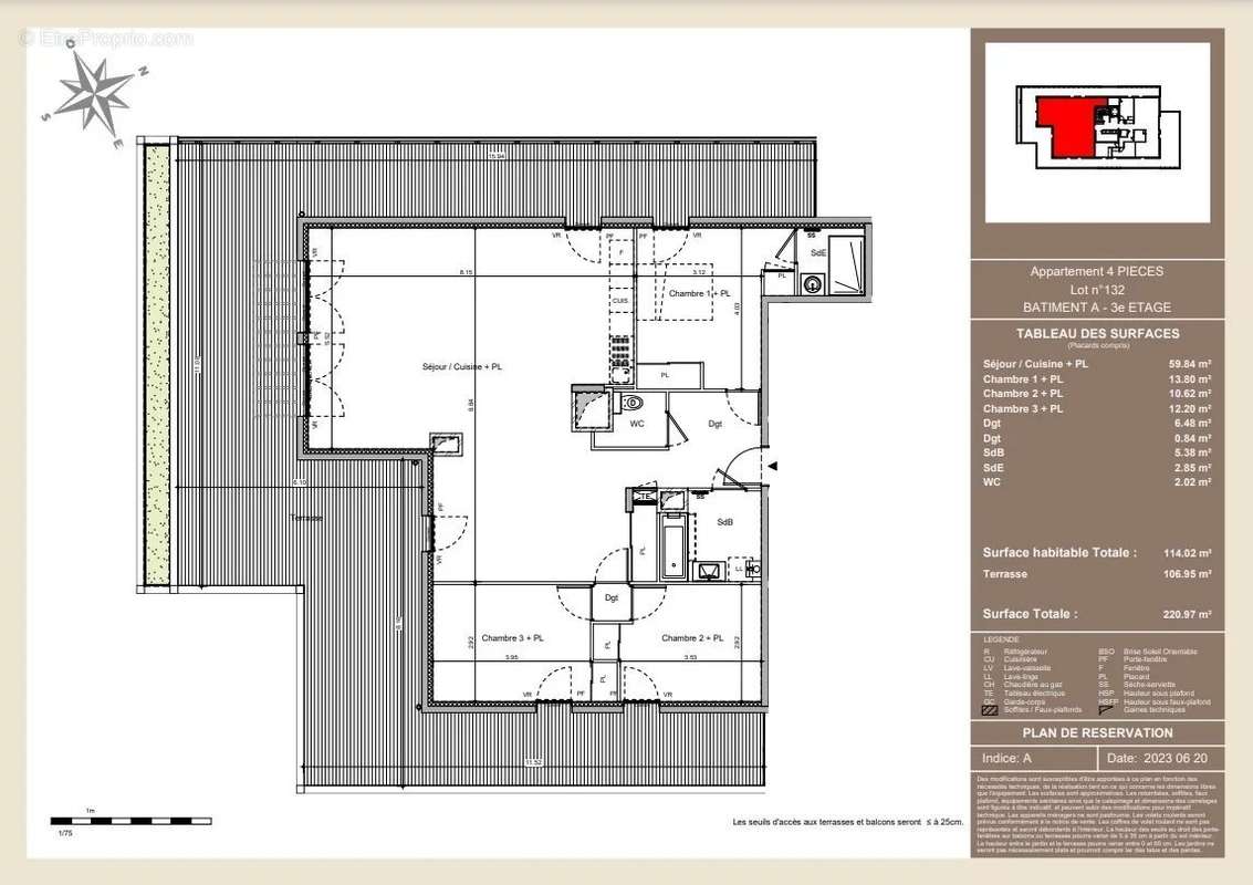 Appartement à FRANCHEVILLE