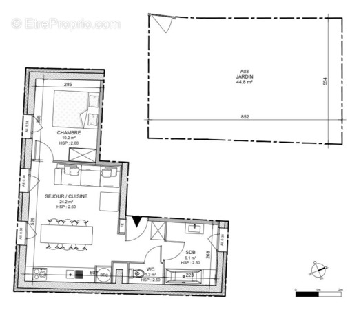 Appartement à RUEIL-MALMAISON