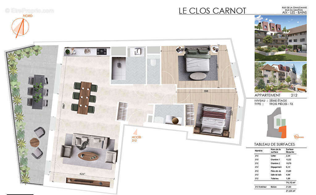 Appartement à AIX-LES-BAINS