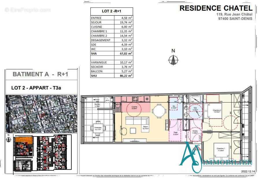 Appartement à SAINT-DENIS