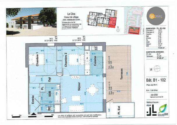 Appartement à MOIDIEU-DETOURBE