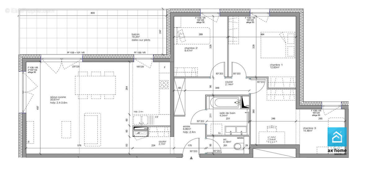 Plan  - Appartement à OFFENDORF