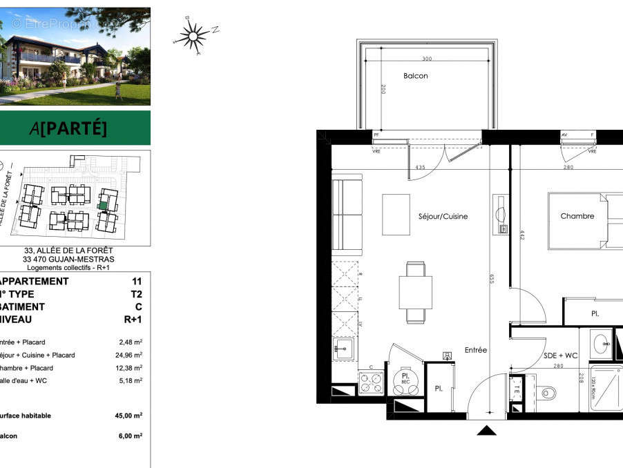 Appartement à GUJAN-MESTRAS