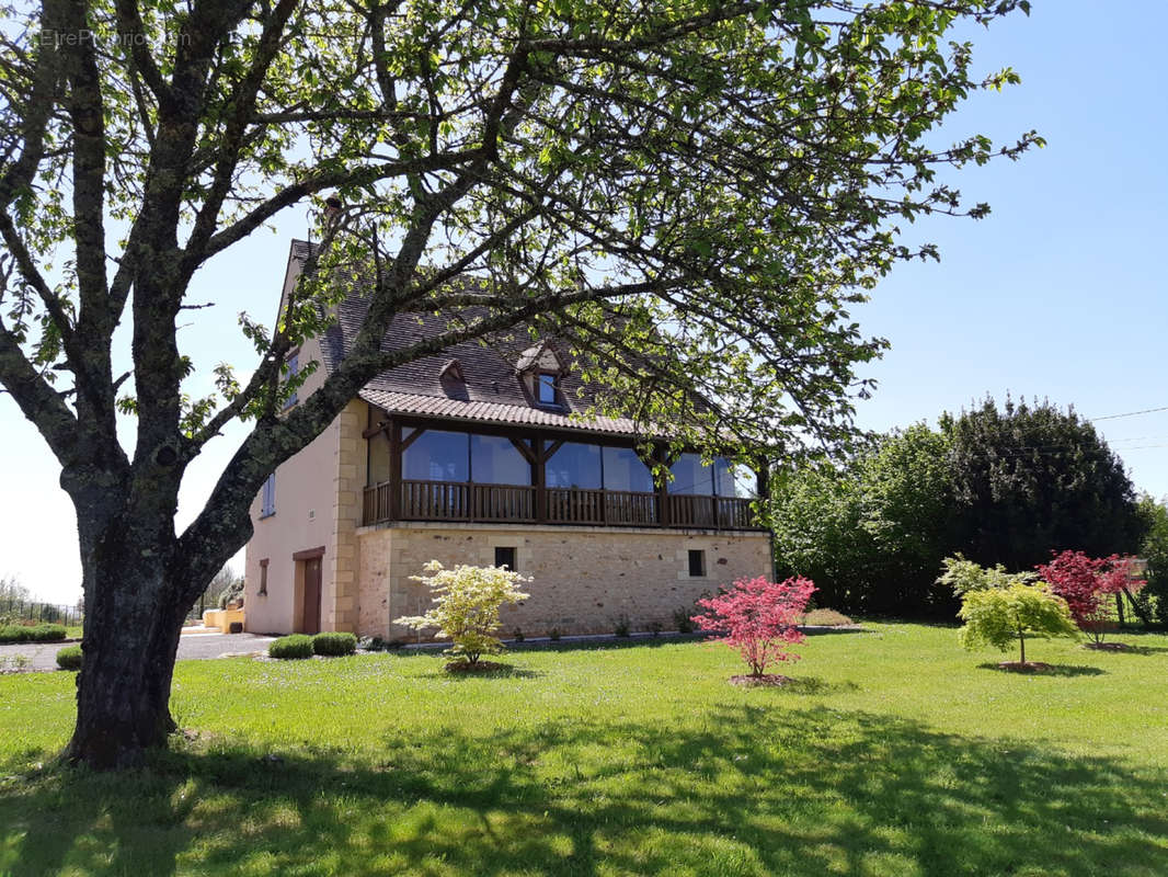 Côté jardin - Maison à SAINT-CYPRIEN