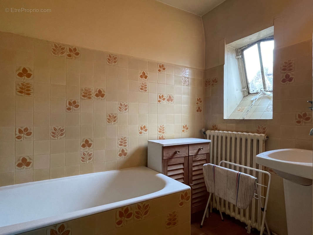 salle de bains de la chambre 2 - Maison à SAINT-CYPRIEN