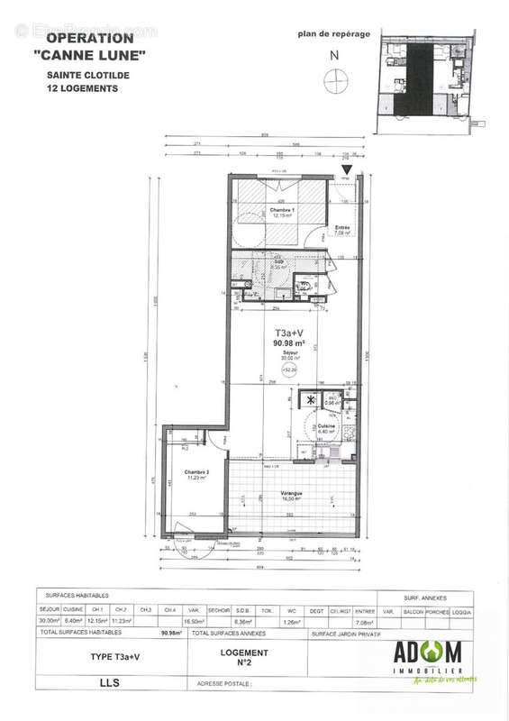 Appartement à SAINT-DENIS