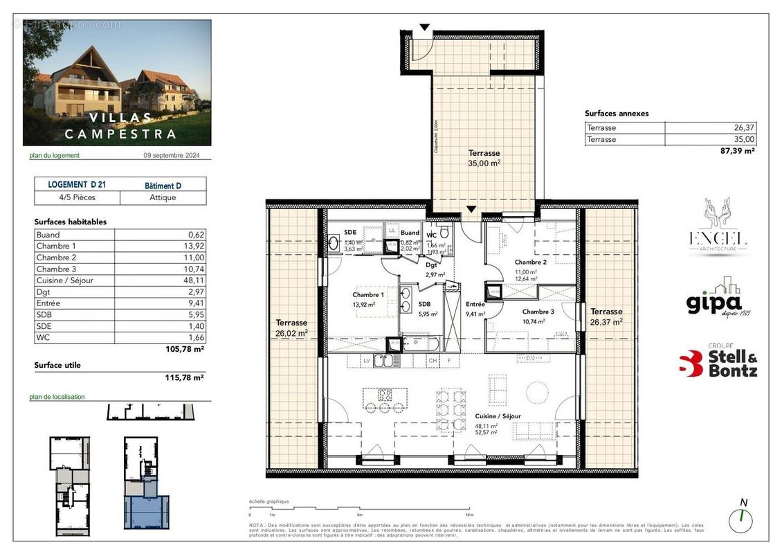 Appartement à BREUSCHWICKERSHEIM