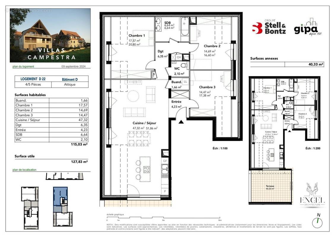 Appartement à BREUSCHWICKERSHEIM