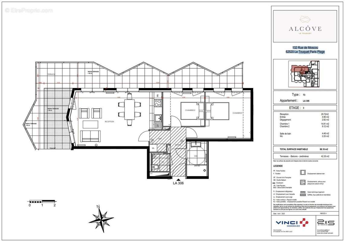 Appartement à LE TOUQUET-PARIS-PLAGE