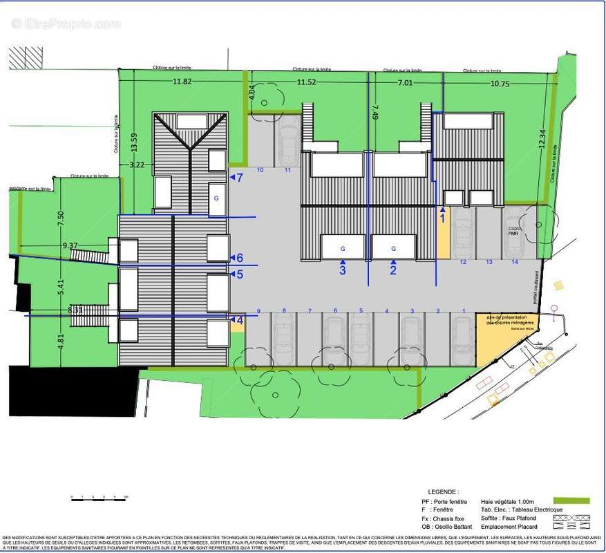 PLAN DE MASSE - Maison à MARCQ-EN-BAROEUL