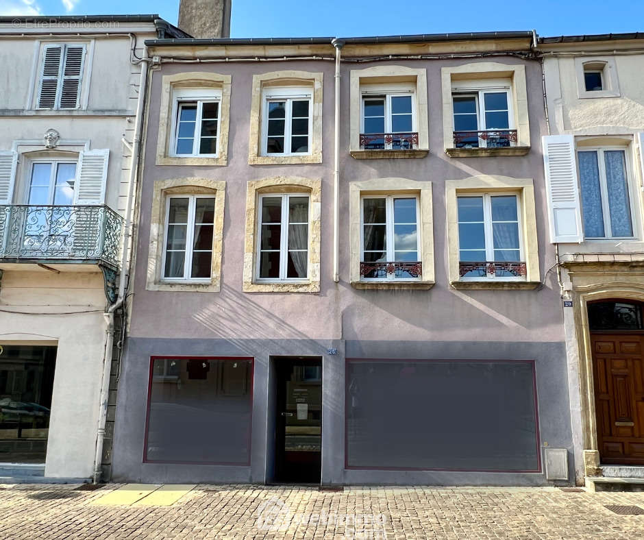 Très bel immeuble de caractère composé d&#039;un local commercial de 70m², un appartement T5 de 94m² et une maison de 252m² - Appartement à STENAY