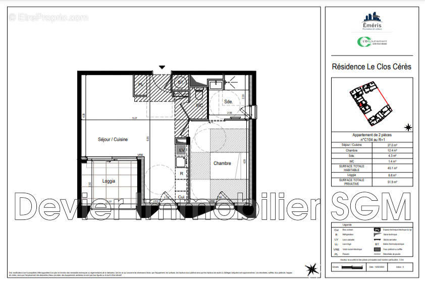 Appartement à MAUGUIO