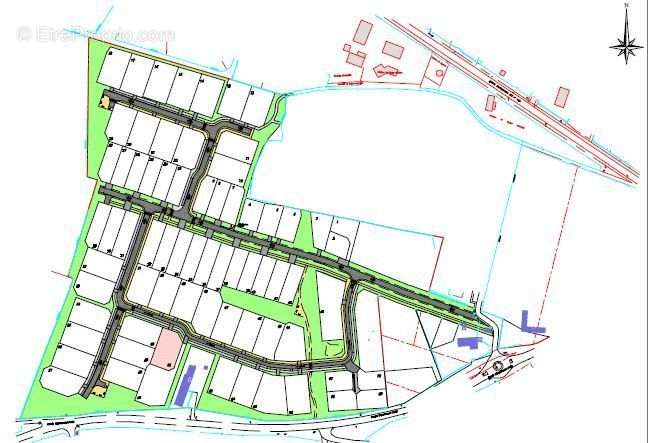 Plan lotissement, aménagement foncier, libre constructeur, projet construction - Terrain à SAUCATS