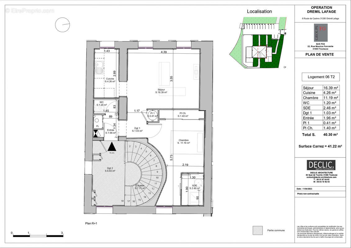 Appartement à DREMIL-LAFAGE