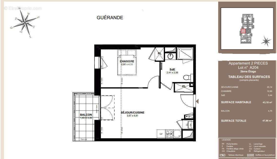 Appartement à GUERANDE