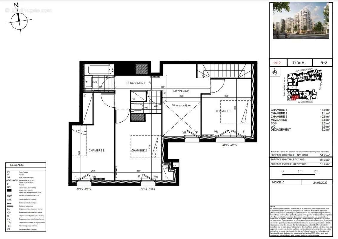 Appartement à COLOMBES