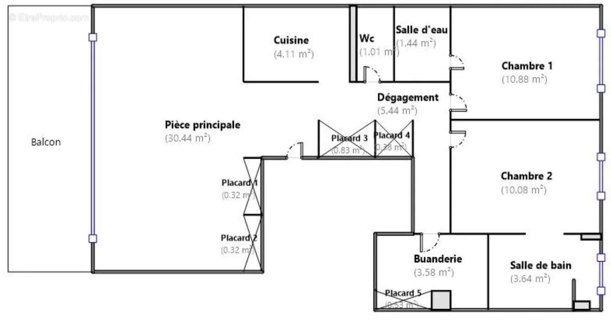 Appartement à LA BAULE-ESCOUBLAC