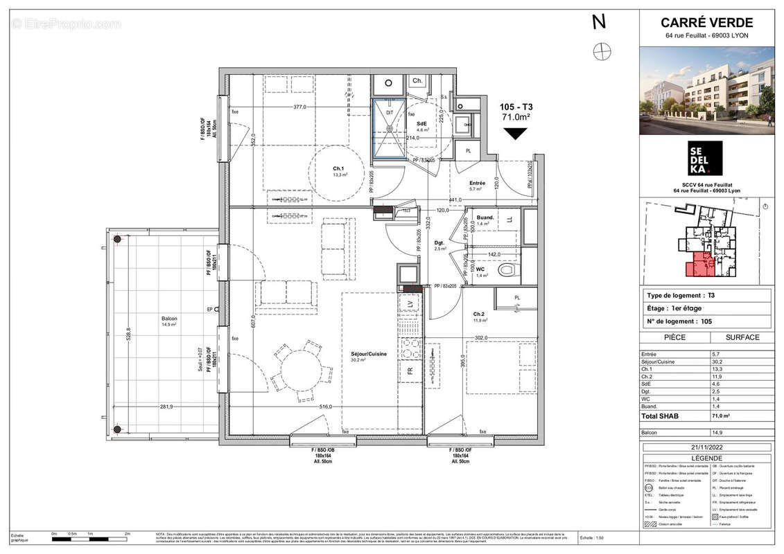 Appartement à LYON-3E