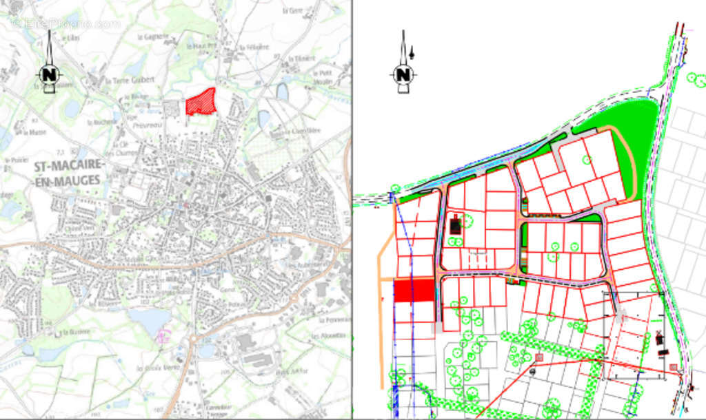 Lotissement de 59 lots. - Terrain à LA RENAUDIERE