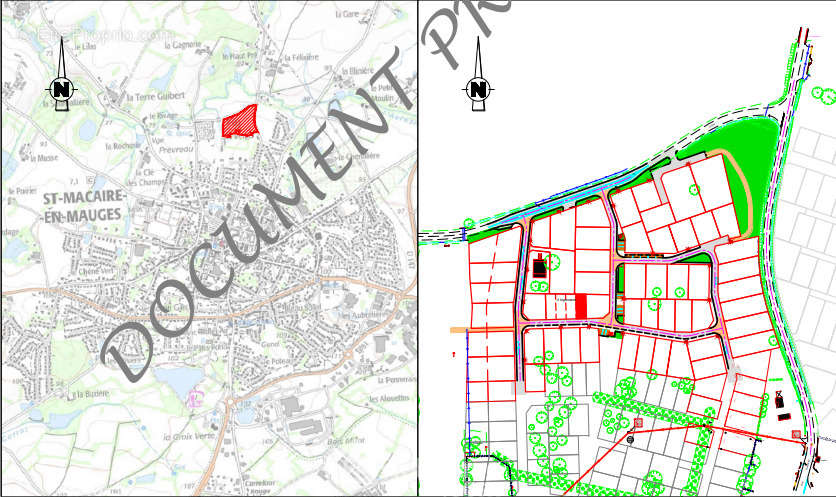 Lotissement de 59 lots. - Terrain à LA RENAUDIERE