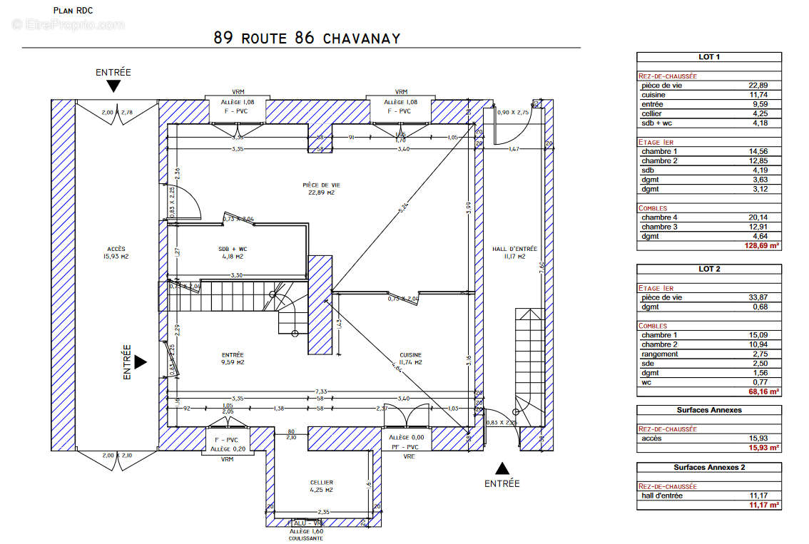 Appartement à CHAVANAY