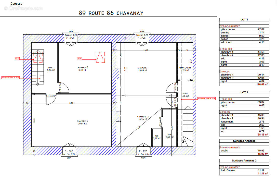 Appartement à CHAVANAY