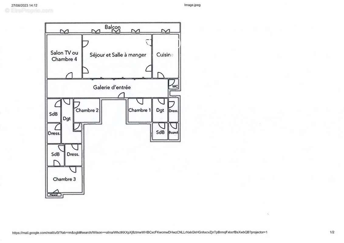 Appartement à PARIS-16E